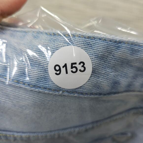 Kendall & Kylie Womens 26 Linda Blue Mid-Rise Heartbreaker Cut Off Shorts - Picture 14 of 16